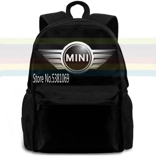 BMW MINI car mens and womens students can repeat washing fashion style backpack