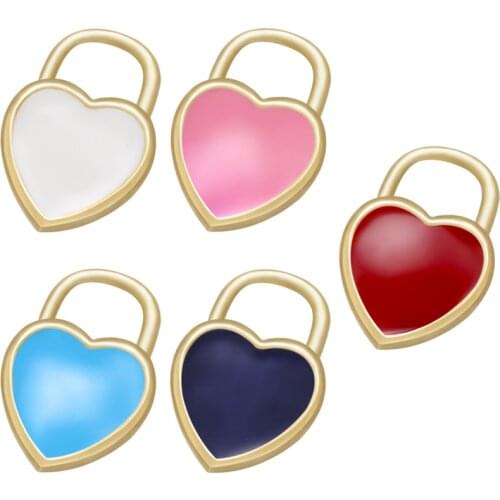 ZHUKOU 9x13.5mm Brass lovely heart earrings charms for DIY jewelry making small Pendant jewelry accessories Supplies model:VD730