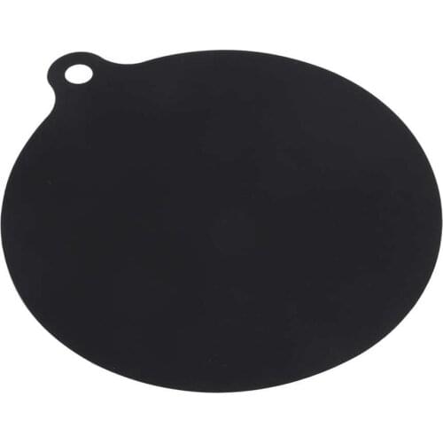 3 Sizes Silicone Induction Cooker Protector Mat Round Heat Insulated Pad Kitchen Protective Heat Insulation Black Hot Pot Mat