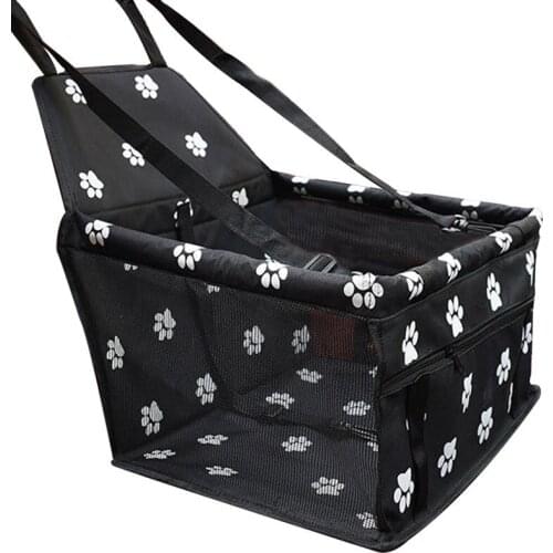 Pet Dog Car Carrier Seat Bag Waterproof Basket Folding Hammock Pet Carriers Bag For Small Cat Dogs Safety Travelling Mesh