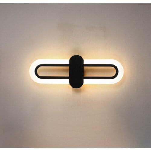 LED 15W Popular Fashion Metal Wall Lamp Foyer Study Bedroom Bedside Hotel Aisle Entrance Staircase TV Background Sconce Light