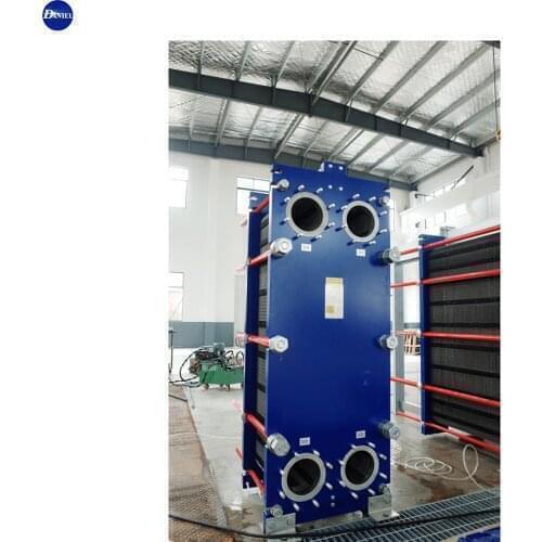 Titanium plate heat exchanger for machine building industry