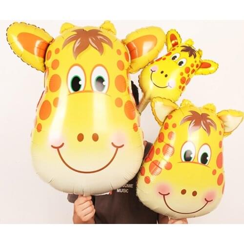 1pc Cartoon Animal Theme Foil Balloon Birthday Lion Tiger Monkey Party Decoration Baby shower Toys Globos Wedding Decoration