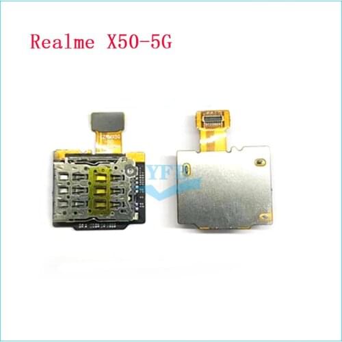 For OPPO Realme X50 5G Micro SIM Card Reader Holder Tray Slot Connector