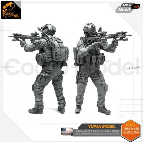 Yufan Model 1/35 Resin Figure Blue Devil Soldier-a Resin Model Ljh-01 For Us Special Forces LJH-01
