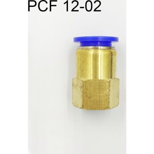 10Pcs Pneumatic Female Straight Air Fittings 12mm Tube Push In 3/8" Quick Connector PCF 12-03
