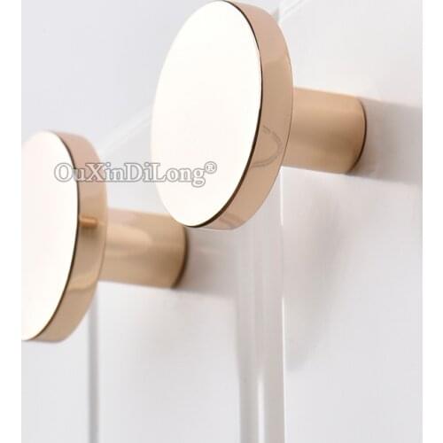 Luxury 2PCS Brass Kitchen Cabinet Door Handles Cupboard Wardrobe Drawer Wine Cabinet Pulls Handles and Knobs Champagne Gold