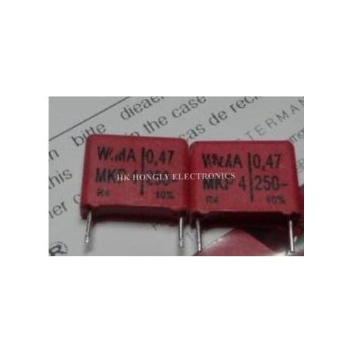 20PCS MKP4 250V 0.47UF 470NF 474 P=15MM FILM CAPACITOR