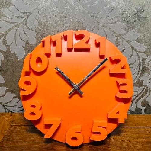 3D Kids Wall Clock Unique Cartoon Quartz Clocks for Students Nursery School,With Large Number