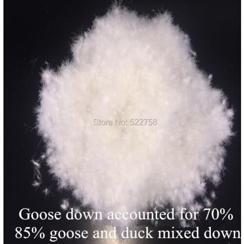 85% white goose & duck mixed down/ goose accounted for 70% /fill power 700/comforter and jacket filler/ 0.5 kg price