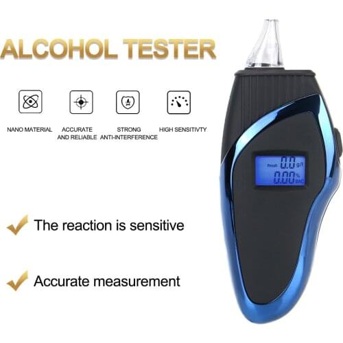 Alcohol Breath Tester Breathalyzer Analyzer Handheld LCD Detector Backlight Light Digital Alcohol Tester