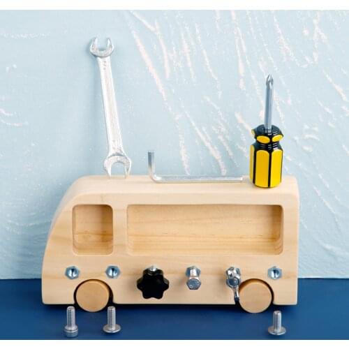 Montessori Screw Driver Board for Kids Wooden Educational Learning Toys Toddlers Skill Sensory Toy Daily Life Teaching Aids