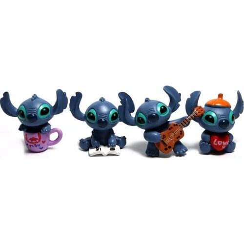High Quality Mini Stitch And Lilo Action Figure Toy Anime Stitch Figurines Pvc Model Doll Kid Toy Christmas Gift Home Decoration