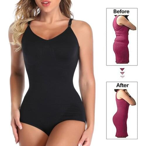 Bodysuit Shapewear Women Full Body Shaper Waist Trainer Stomach Slimming Underwear Faja Belt Tummy Control Shaper Trimmer Corset