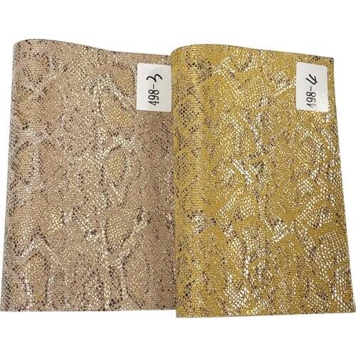 Snake Skin Grain Printed Lace Mesh Glitter Faux Leather Fabric Sheet for Making Shoe/Bag/Clothing/DIY Accessories