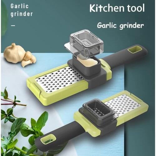 Multi-function Garlic Grinder Ginger Grinding Grater Cutting Garlic Chopper Planer Kitchen Tool Accessories He