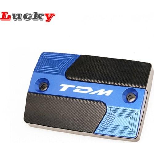 Latest Hot Deals with logo TDM For YAMAHA TDM 900 TDM900 2004-2015 Motorcycle CNC Aluminum Front Brake Fluid Reservoir Cover Cap