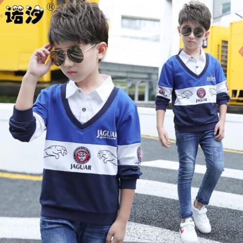 Boys clothes children knitted T Shirt teenage spring Clothes baby boys long sleeve shirt boys jacket 4-13T kids warm pullovers