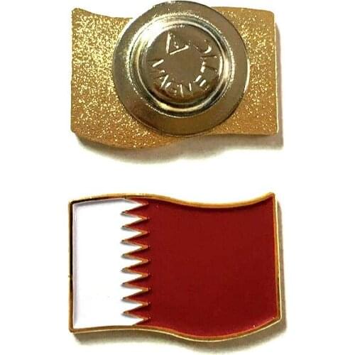 Custom antique bronze badges custom flag badge back magnet