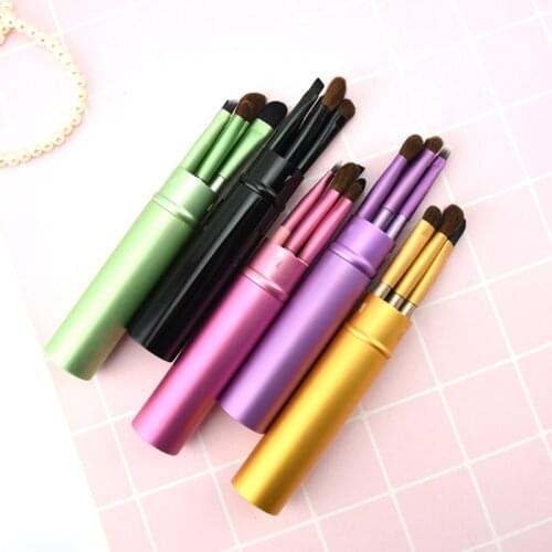 Makeup Brushes Professional Mini Eye Makeup Brush Set Smudge Eyeshadow Eyeliner Eyebrow Brush Lip Travel Portable Make Up Brush