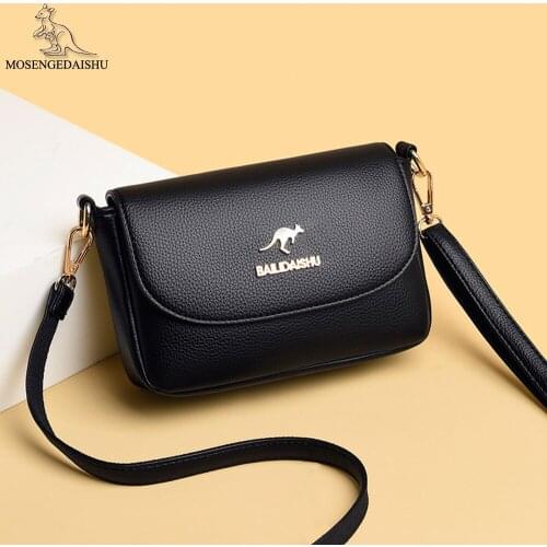Luxury Designer High Quality PU Leather Ladies Shoulder Bag Fashion Solid Color Designer Ladies Messenger Bag Casual Womens Bag