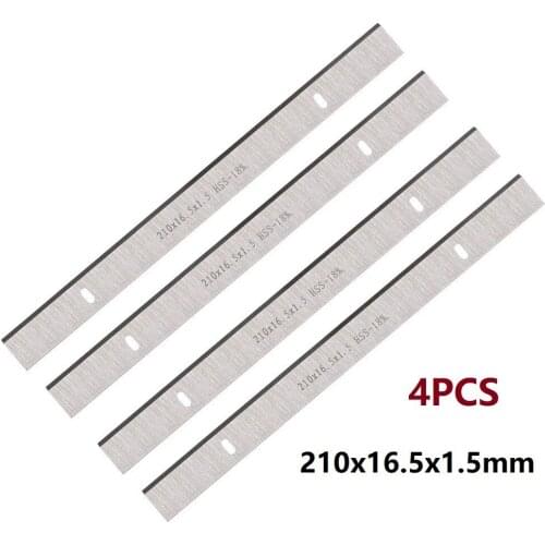 4pcs 8\\\" HSS Thickness Planer Blade 210x16.5x1.5mm Wood Planer Power Tool Suitable For ERBAUER 052 BTE & PB02