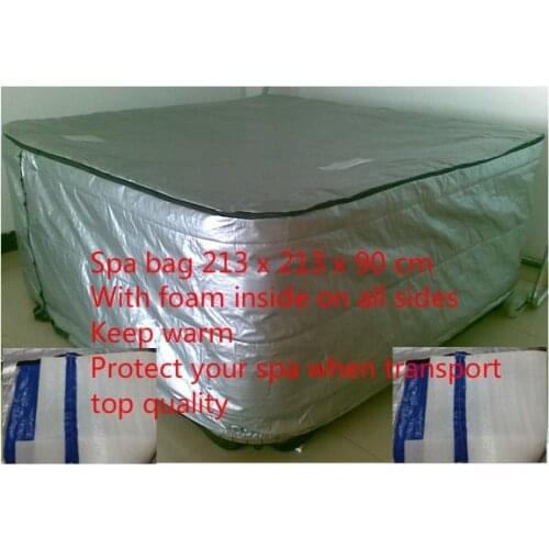 Hot tub thermal Cover bag with foam inisde fit spa Size not more than 213x213x90cm
