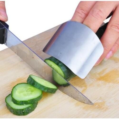 Finger Guard Protect Finger Chop Safe Slice Stainless Steel Kitchen Hand Protector Knife Slice Cutting Finger Protection Tools