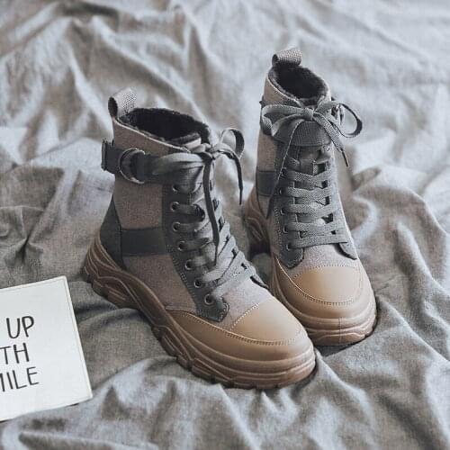 Winter ankle boots women shoes 2020 warm plush snow martin Thick cotton womens botas mujer invierno W20-46