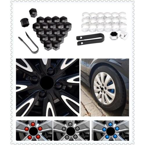 20pcs car wheel cover screw protector nut dustproof 17 19 21mm for Opel Optima Rio5 Rio K2 K3 K4 K5 KX3 KX5