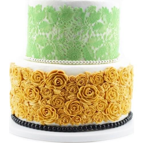 3D Rose with Leaf Flower cookies Chocolate sugarcraft jelly silicone mold wedding cake decoration silicone mould