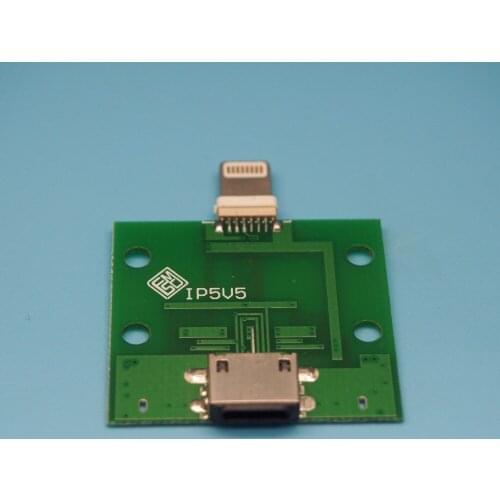 5pcs For Iphone5 Iphone6 Male to Female Adapter board test board 8pin