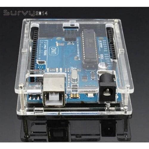Uno R3 Case Enclosure Transparent Acrylic Box Clear Cover Compatible For Arduino UNO R3 Board Module