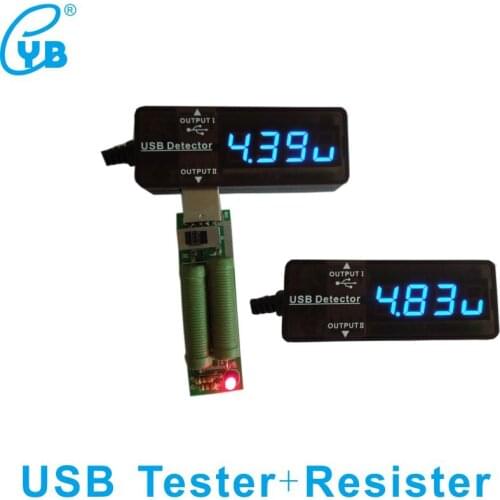 DC3.2-15V USB Detector and Load Resister LED Display Voltage Current Capacity Tester Voltmeter Ammeter USB Voltage Current Meter