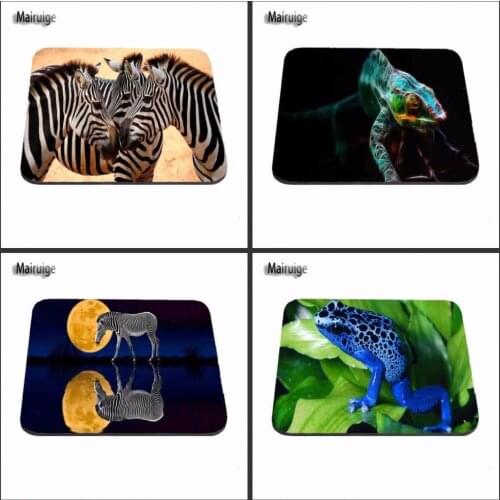Zebra And Frog Cheap Luxury Print Gaming Mouse Pad Size 180X220X2MM 250X290X2MM And 25*20cm Lasting Computers Laptops Mouse Pad