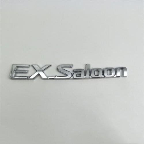 For Nissan Sunny B15 Ex Saloon Silver Chrome Emblems Logo Rear Trunk Nameplate