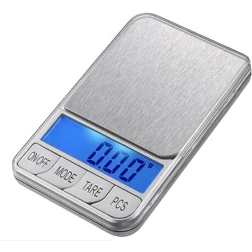500g 0.01 LCD Electronic Scales 500g 0.01g Digital Pocket Jewelry Scale Large Stainless Steel Platform Weight Balance+7 Units