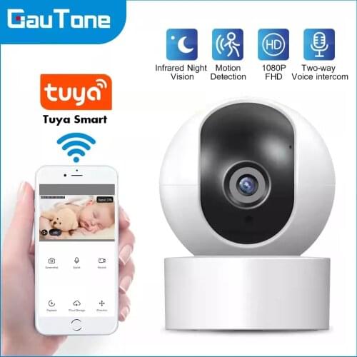 GauTone Surveillance Camera Activity Alerts Night Vision Baby Monitor 1080P WiFi IP Camera for Tuya Smart Life PG107 PG103
