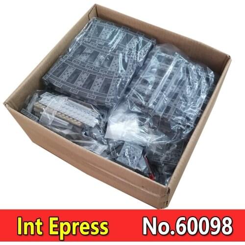 City Transportation Series Compatible 60098 1078Pcs Heavy-Haul Train Building Blocks Kits Bricks Education Toys Children Gifts