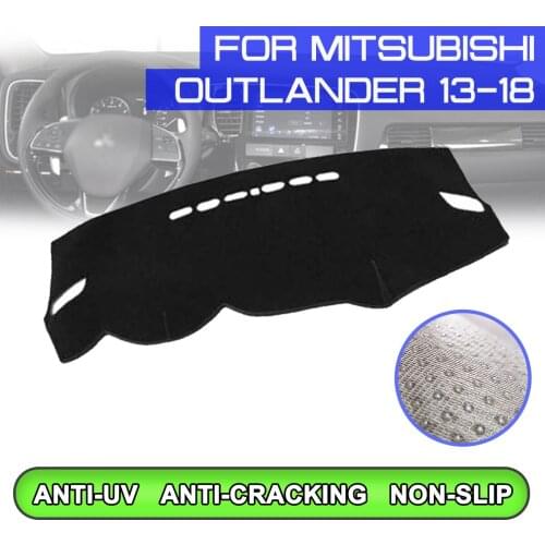 Car Dashboard Mat Anti-dirty Non-slip Dash Cover Mat UV Protection Shade for Mitsubishi Outlander 2013 2014 2015 2016 2017 2018