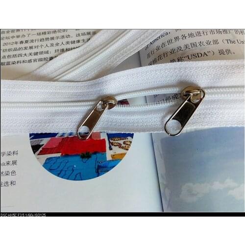 Small zipper #3 white coil can cut/20meters/soft nylon plastic zip/for bags toys DIY home textile/beddings/Bed Sheet/pillows