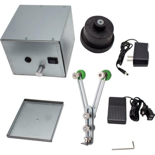 Portable Fishing Rod Repair Machine Winding Epoxy Glue Machine DIY Lure Rod Modified Building Machine 0-60RPM With Foot Switch