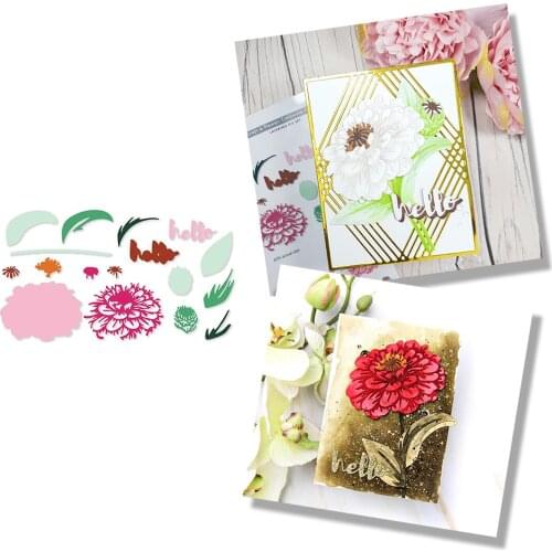 Flower Metal Cutting Dies Greeting Card Scrapbook Diary Handmade Decoration Embossing Template DIY New 2021 Arrive