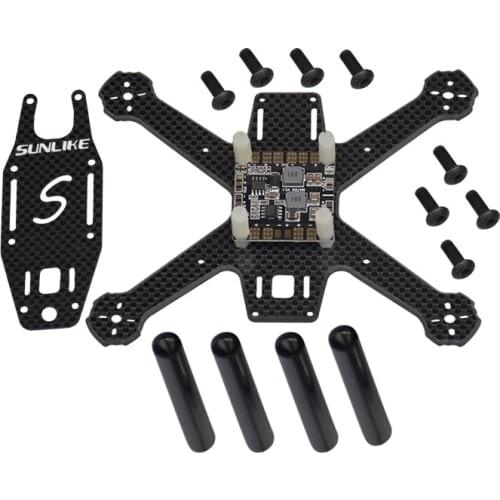 S150A Mini 150mm Frame Kit Super Light 4MM 3K Pure Carbon Fiber DIY Racer Quadcopter with PDB F19685