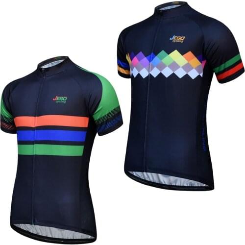 Mens Cycling Jersey Breathable MTB Bike Jersey Shirt Maillot Ciclismo Short Sleeve Pro Team Cycling Clothing Bicycle Shirts