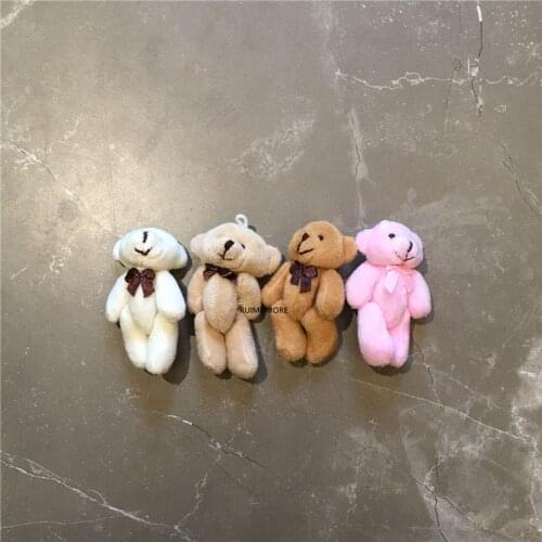 Soft Toys For Bouquet , 8CM Stuffed Bear Mix Colors - Plush Decor Toy , Mini Animal Gift Doll