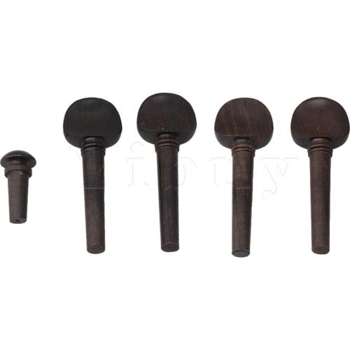 Yibuy Top Model Maple Paint 4/4 violin Tuning Pegs Endpin Set