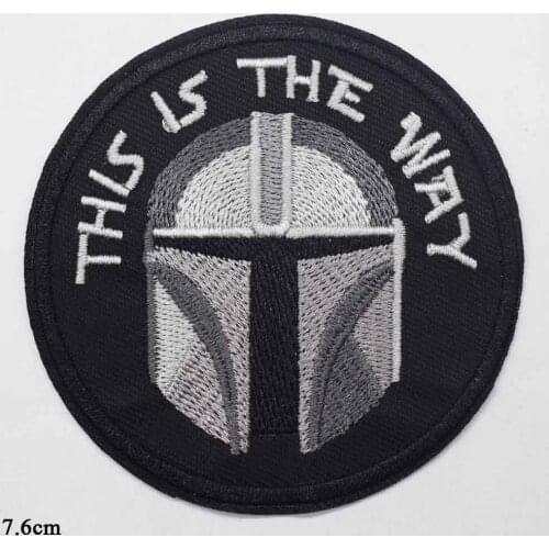 Military America Army Sparta Mask patch Iron on Embroidered Cloth Clothes Patch For Tshirt T Shirt Clothing Girls Boys