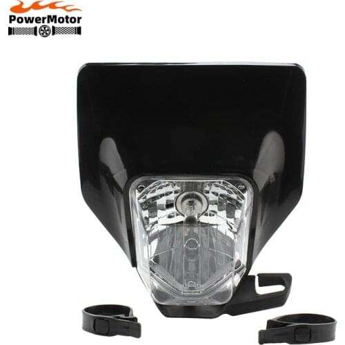 New Motorcycle Headlight Black Headlamp Head Light Lamp For Husqvarna FC FE FX TC TE TX 125 250 300 350 450 501 FE250 FC250 TC25
