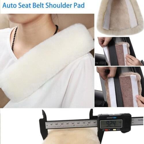 2021 NEW Auto Seat Belt Soft Pure Wool Shoulder Belt Shoulder Pad For Car Truck SUV Seat Belt Padding Pad Camera Backpack Straps
